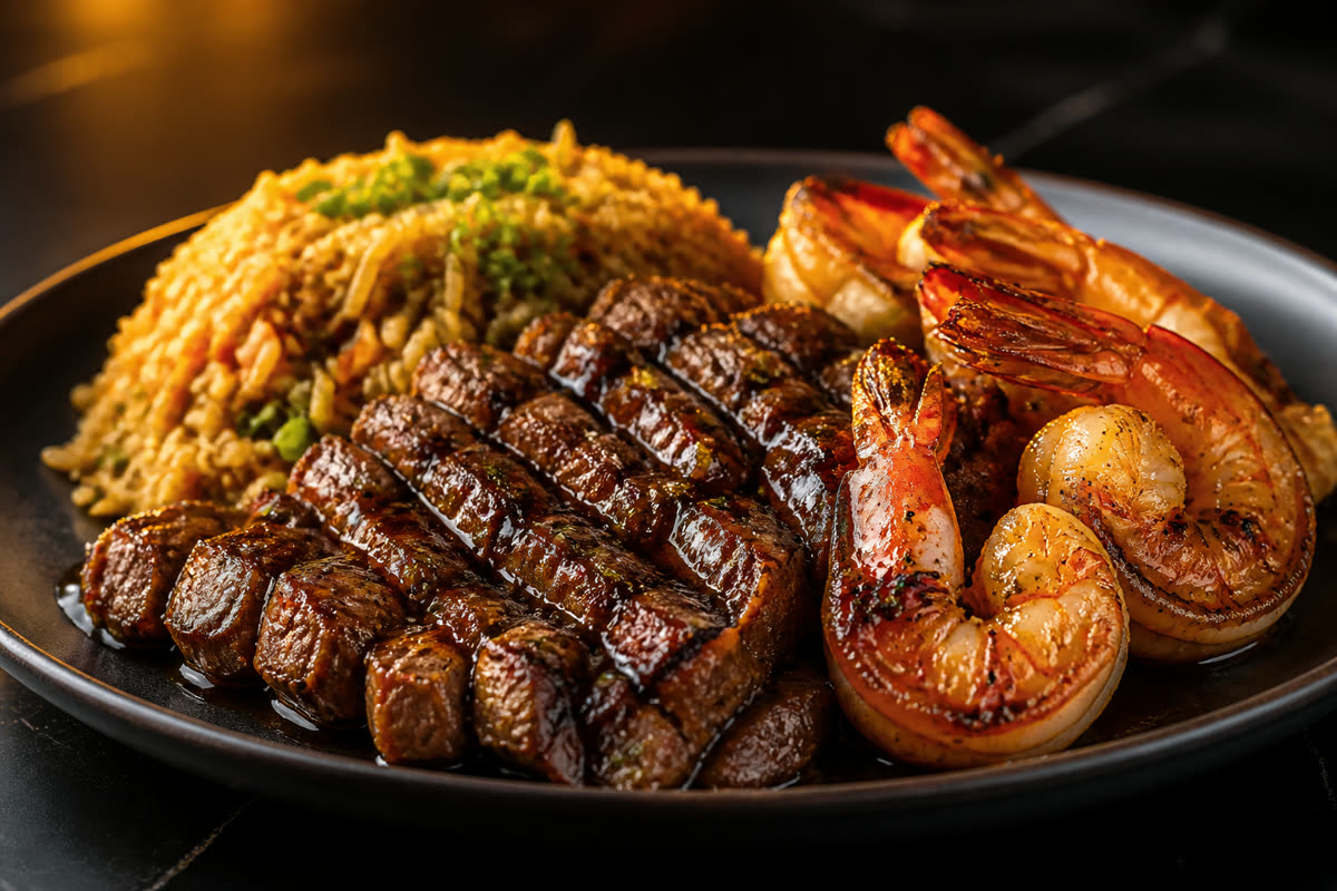 Steak and shrimp